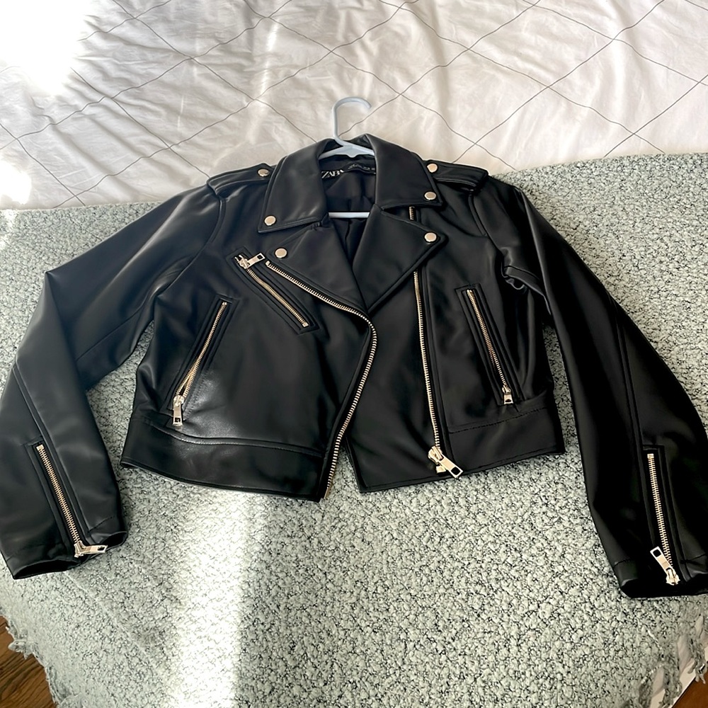 Zara Motorcycle Leather Jacket